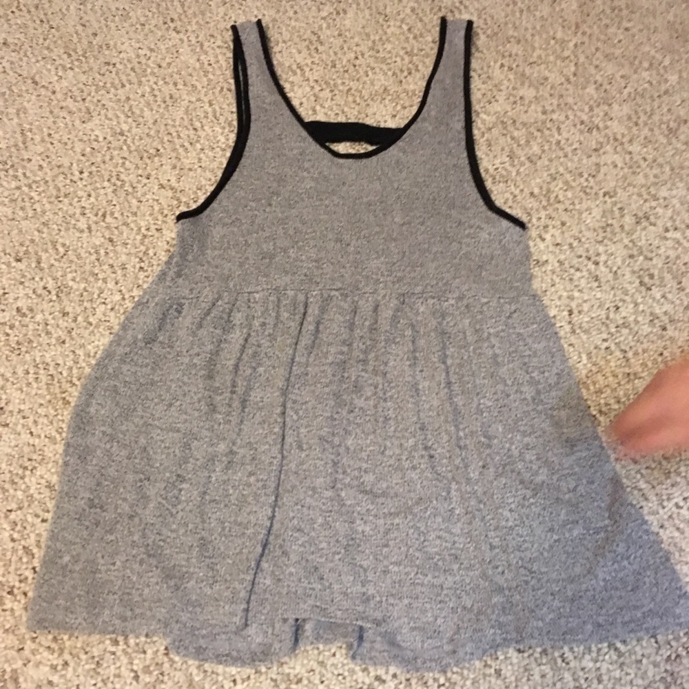 Low back grey tank.